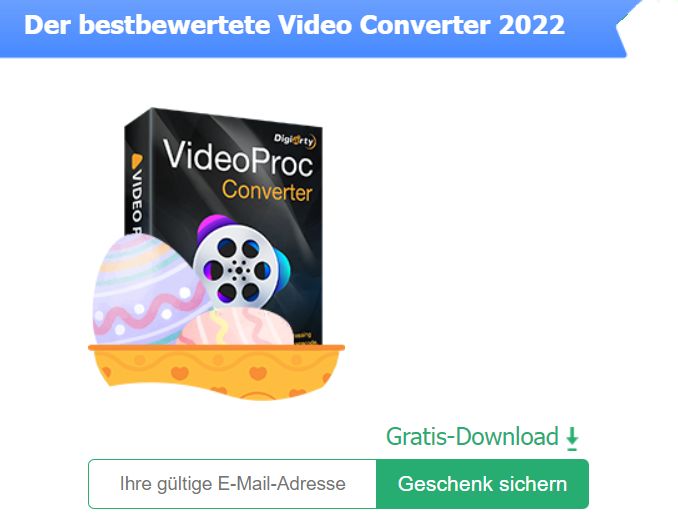 Gratis: Videoproc Converter für kurze Zeit zum Nulltarif