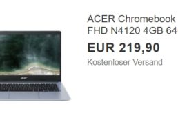 Ebay: Acer-Chromebook mit Full-HD-Display für 219,90 Euro frei Haus