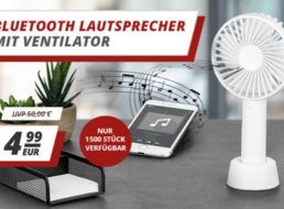 Druckerzubehoer: Bluetooth-Lautsprecher mit Ventilator für 4,99 Euro