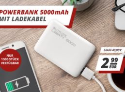 Druckerzubehoer: Powerbank mit 5000 mAh für 2,99 Euro