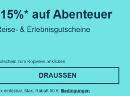 Ebay: Hotelgutscheine mit 15 Prozent Extra-Rabatt