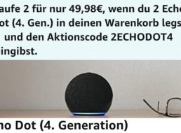 Echo Dot: Doppelpack für 49,98 Euro via Amazon-Gutschein