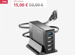 Vivanco: Ladestation mit fünf USB-Ports für 17,99 Euro frei Haus