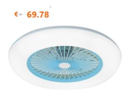 Tomtop: Smarter Deckenventilator mit LED-Licht für 69,78 Euro