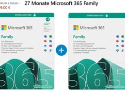 Knaller: 27 Monate „Microsoft 365 Family“ bei Amazon für 99 Euro