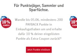 Rewe: 10 Prozent Extra-Punkte via Payback für zwei Wochen