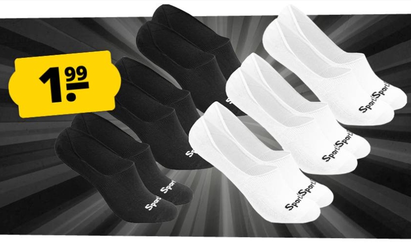 Sportspar: Dreierpack "Sparlings-Socken" für 1,99 Euro