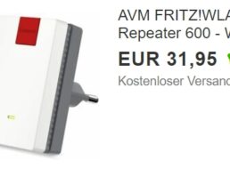 Ebay: „Fritz!WLAN Repeater 600“ als Retoure für 31,95 Euro frei Haus