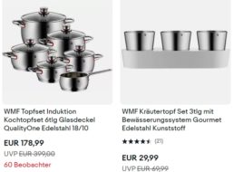 WMF: Sale bei Ebay mit Schnäppchen ab 16,99 Euro