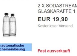 Ebay: 2 x Sodastream Duo Karaffen für 17,91 Euro frei Haus