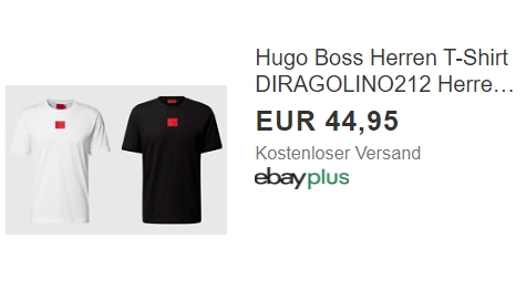 Hugo Boss: T-Shirts im Doppelpack für 44,95 Euro via Ebay