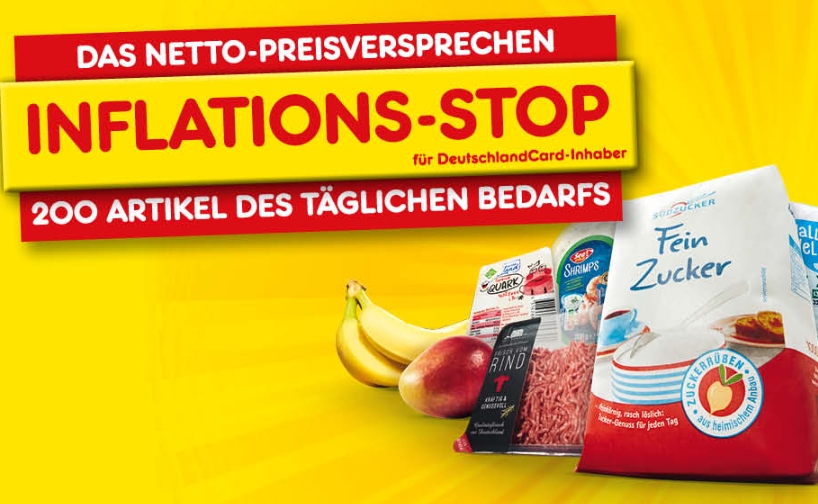 Netto: "Inflations-Stop" für 200 Artikel des täglichen Bedarfs