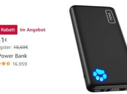 Amazon: „Dünnste 10.000 mAh-Powerbank“ jetzt für 15,31 Euro