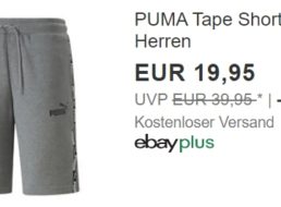 Puma: Tape TR Herren-Shorts für 19,95 Euro frei Haus