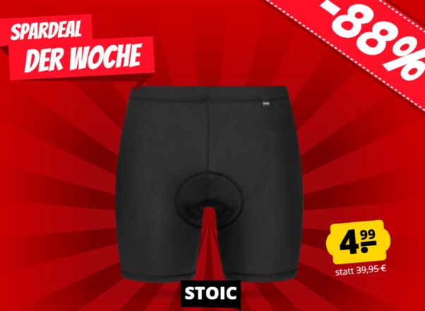 Sportspar: Atmungsaktive Rad-Unterhose für 4,99 Euro