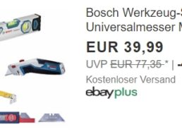 Bosch Professional: Dreiteiliges Werkzeugset für 39,99 Euro