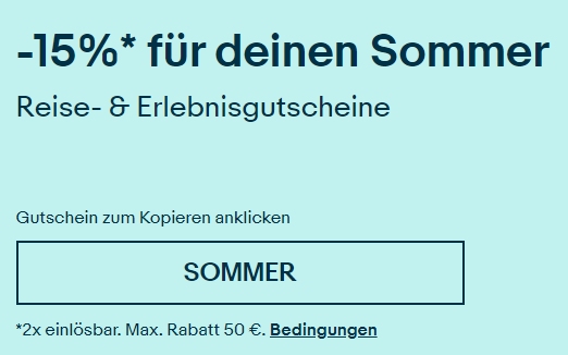 Ebay: Hotelgutscheine mit 15 Prozent Rabatt / Nacht ab 21,25 Euro