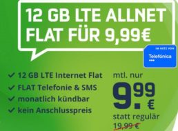 Green LTE: 12 GByte Daten & Allnet-/SMS-Flat für monatlich 9,99 Euro