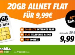 Vodafone-Netz: 20 GByte LTE mit Telefonflat für 9,99 Euro