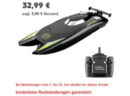 Kaufland: Rennboot „GoolRC 805“ mit Fernsteuerung für 35,99 Euro