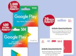 Rewe Kartenwelt: Extrapunkte bei Payback für „Google Play“-Karten