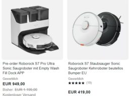 Ebay: „Roborock S7 Pro Ultra“ für 949 Euro frei Haus