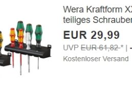 Ebay: „Wera Kraftform XXL“ Schraubendreherset für 29,99 Euro