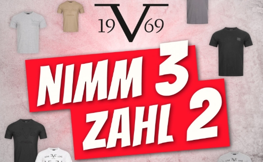 Versace: 3 Shirts zum Preis von 2 bei Sportspar.de