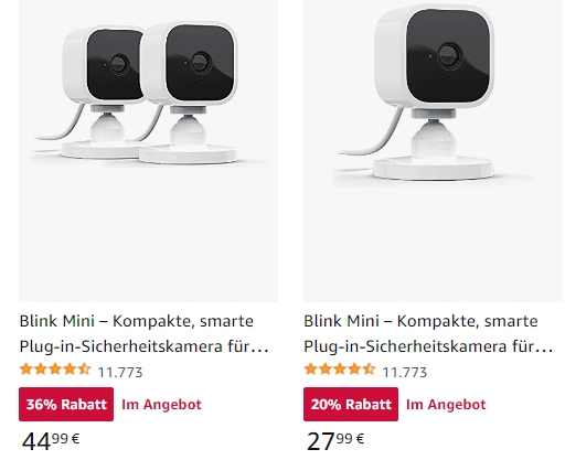 Amazon: Blink-Kameras und -Türklingeln mit Rabatt