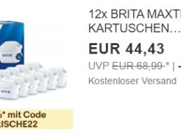 Brita: Zwölferpack Maxtra-Plus-Kartuschen für 39,99 Euro frei Haus