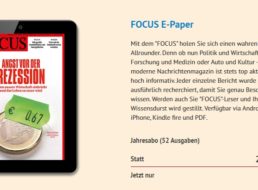 Focus: ePaper-Jahresabo für acht Euro