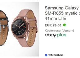 Ebay: Samsung Galaxy Watch 3 LTE als B-Ware für 79 Euro