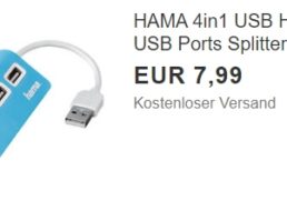 Hama: USB-Hub via Ebay für 7,99 Euro frei Haus