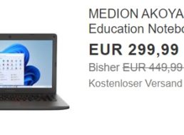 Medion: Notebook Akoya E14410 als B-Ware für 269,99 Euro