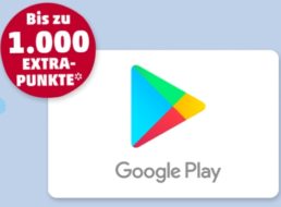 Penny-Kartenwelt: Guthabenkarten für Google Play mit bis zu 1000 Payback-Punkten