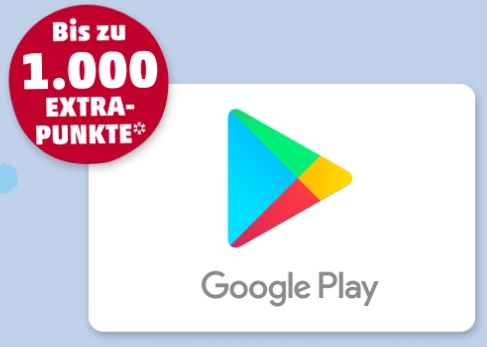 Penny-Kartenwelt: Guthabenkarten für Google Play mit bis zu 1000 Payback-Punkten