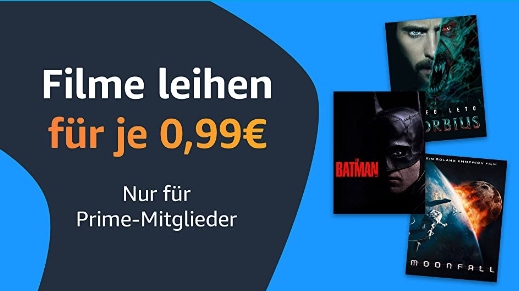 Prime Video: Filme für 99 Cent leihen bis Sonntag Abend