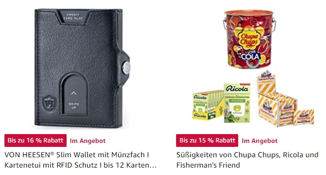 Amazon: Slim Wallet "Von Heesen" für 32,21 Euro