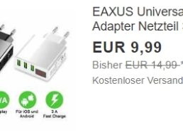 Ebay: Schnellladegerät mit drei USB-Ports für 9,99 Euro frei Haus