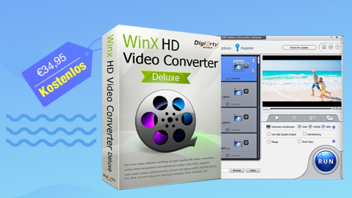 Gratis: "WinX Video Converter" für kurze Zeit zum Nulltarif