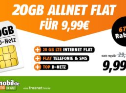 Vodafone-Netz: 20-GByte LTE-Daten für 9,99 Euro