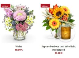 Valentins: Blumensträuße für je 19 Euro plus Versand