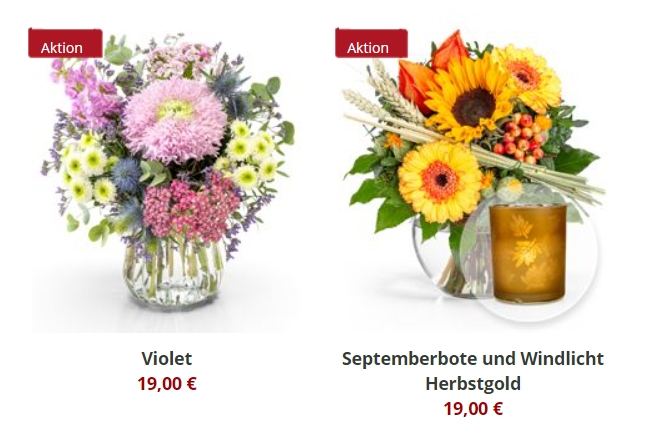 Valentins: Blumensträuße für je 19 Euro plus Versand