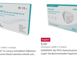 Amazon: Fünferpack Corona-Schnelltests für 7,01 Euro