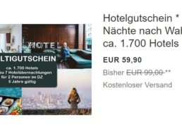 Ebay: Hotelübernachtung mit Frühstück ab 4,28 Euro via Gutschein