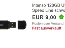 Ebay: Intenso-USB-Stick mit 128 GByte für 9 Euro frei Haus