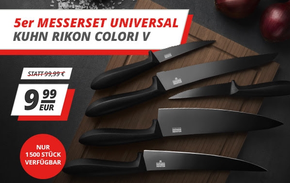 Druckerzubehoer: Messerset von "Kuhn Rikon Colori" für 9,99 Euro