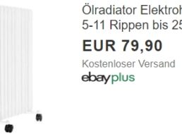 Ebay: Ölradiator mit 1000 Watt für 79,90 Euro frei Haus