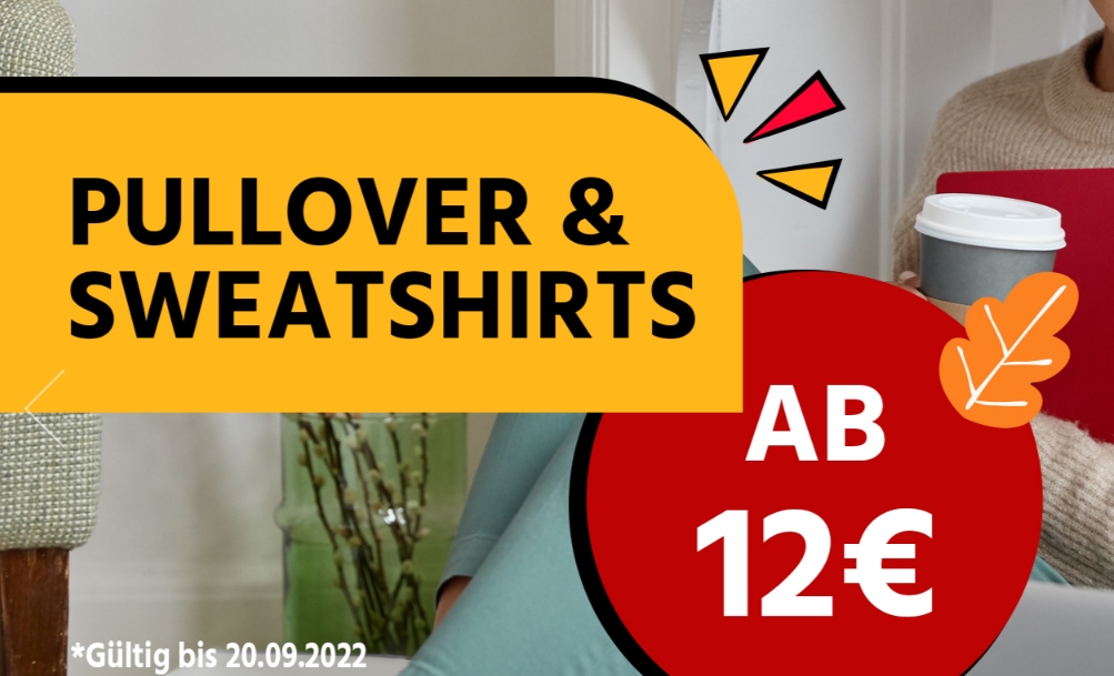 Jeans Direct: Pullover und Sweatshirts ab zwölf Euro