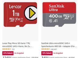 SanDisk Ultra: Speicherkarte mit 400 GByte für 34,99 Euro